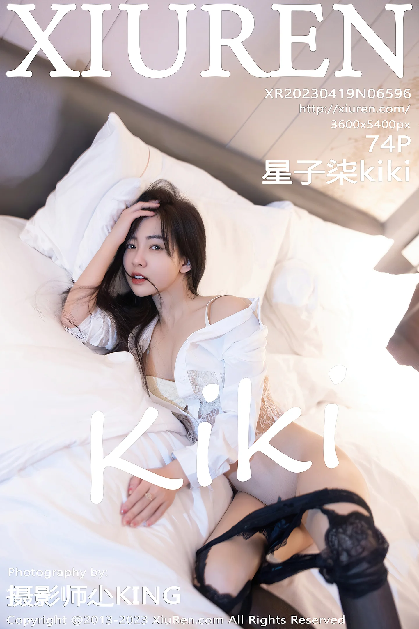 [XiuRen秀人网]No.6596_模特星子柒kiki私房性感白色蕾丝内衣配黑丝吊袜极致魅惑写真74P-秀人网 - XiuRen.Xyz